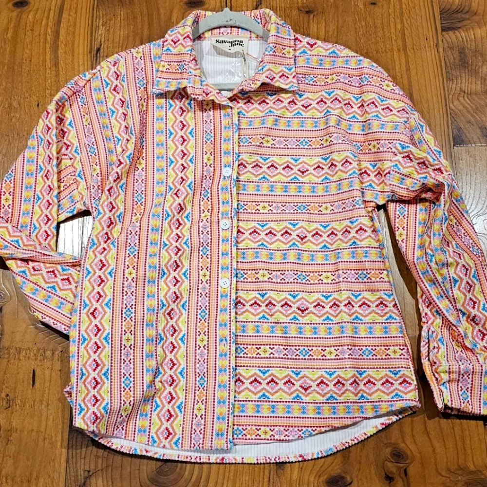NWT Savanna Jane Corduroy Spring Shacket